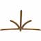 Ekena Millwork Davenport Timber Gable Bracket, Western Red Cedar, 84"W x 56"H x 1 1/2"D x 3 1/2"F, 16/12 Pitch GBW084X56X0204DAV00SWR - alternate 4